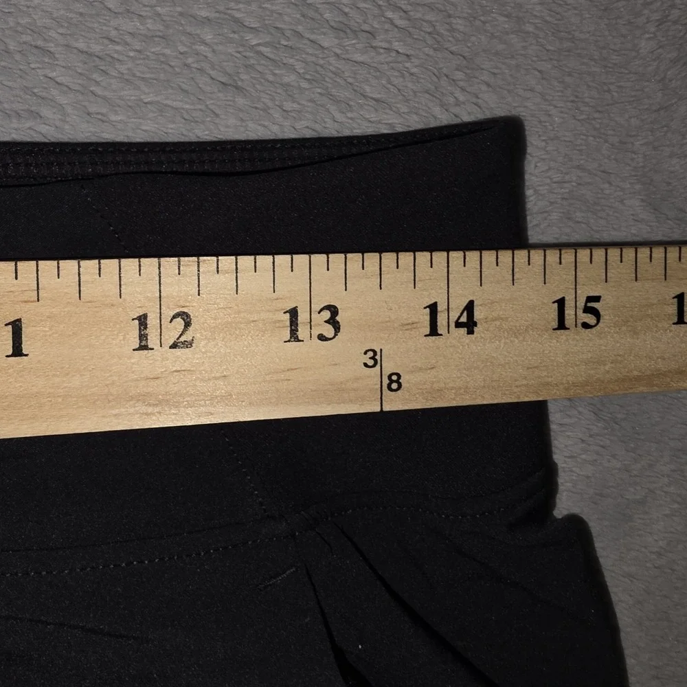 Nike Dri Fit‎ Skort Womens M Black Lined Stretch Golf Tennis Pleated Athleisure